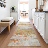 Addison Chantille ACN2034 Abstract Machine Made Transitional Khaki Rug