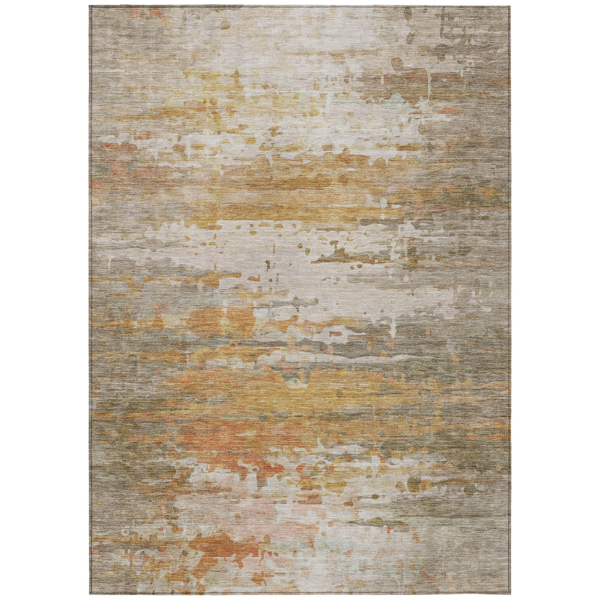 Addison Chantille ACN2034 Abstract Machine Made Transitional Khaki Rug