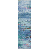 Addison Chantille ACN2035 Abstract Machine Made Transitional Blue Rug