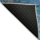 Addison Chantille ACN2035 Abstract Machine Made Transitional Blue Rug