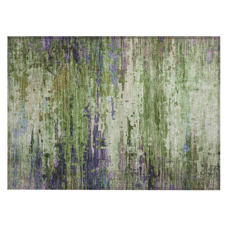 Addison Chantille ACN2035 Abstract Machine Made Transitional Green Rug