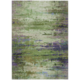 Addison Chantille ACN2035 Abstract Machine Made Transitional Green Rug