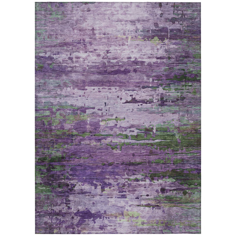 Addison Chantille ACN2035 Abstract Machine Made Transitional Purple Rug