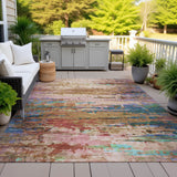Addison Chantille ACN2035 Abstract Machine Made Transitional Sage Rug