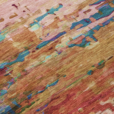 Addison Chantille ACN2035 Abstract Machine Made Transitional Sage Rug