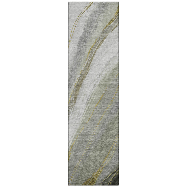 Addison Chantille ACN2036 Swirls Machine Made Transitional Aloe Rug
