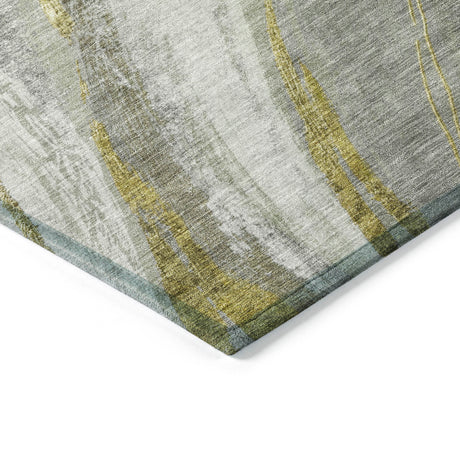 Addison Chantille ACN2036 Swirls Machine Made Transitional Aloe Rug