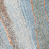 Addison Chantille ACN2036 Swirls Machine Made Transitional Blue Rug