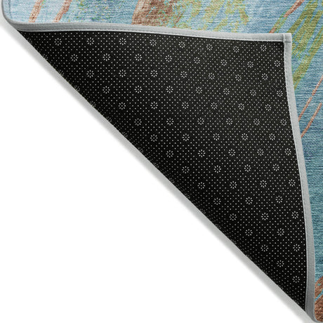 Addison Chantille ACN2037 Swirls Machine Made Transitional Blue Rug