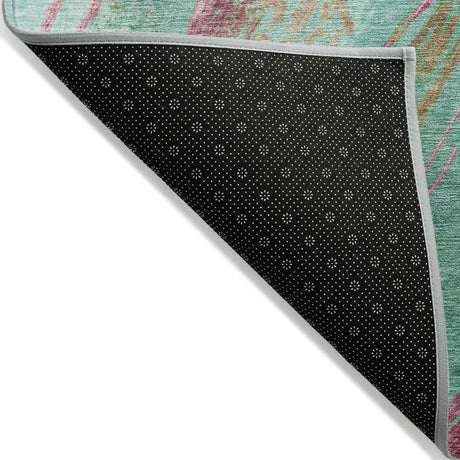 Addison Chantille ACN2037 Swirls Machine Made Transitional Green Rug