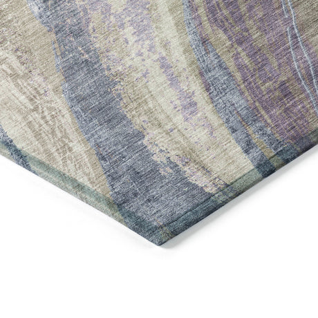 Addison Chantille ACN2037 Swirls Machine Made Transitional Mocha Rug