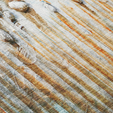 Addison Chantille ACN2038 Abstract Machine Made Transitional Paprika Rug