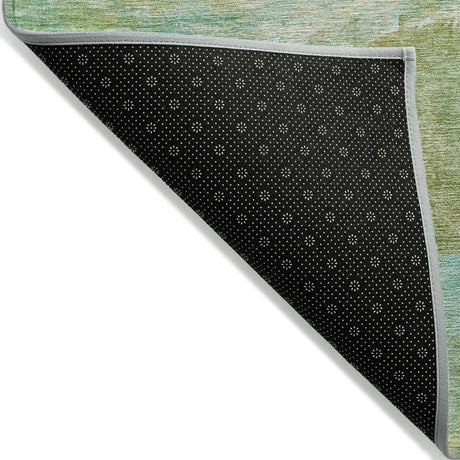 Addison Chantille ACN2039 Abstract Machine Made Transitional Green Rug
