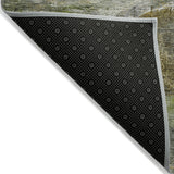 Addison Chantille ACN2039 Abstract Machine Made Transitional Olive Rug