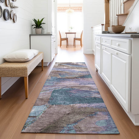 Addison Chantille ACN2040 Abstract Machine Made Transitional Mocha Rug