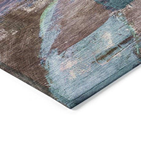 Addison Chantille ACN2040 Abstract Machine Made Transitional Mocha Rug