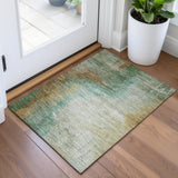 Addison Chantille ACN2041 Abstract Machine Made Transitional Aloe Rug