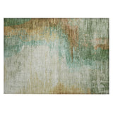Addison Chantille ACN2041 Abstract Machine Made Transitional Aloe Rug