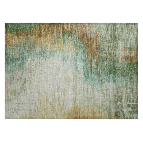 Addison Chantille ACN2041 Abstract Machine Made Transitional Aloe Rug