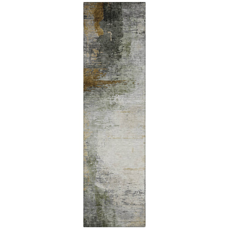 Addison Chantille ACN2041 Abstract Machine Made Transitional Chocolate Rug