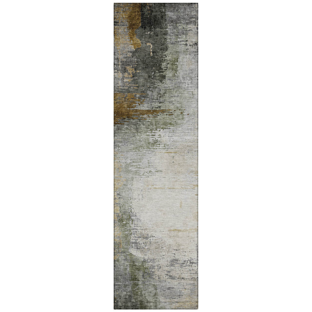 Addison Chantille ACN2041 Abstract Machine Made Transitional Chocolate Rug