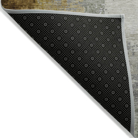 Addison Chantille ACN2041 Abstract Machine Made Transitional Chocolate Rug