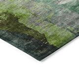 Addison Chantille ACN2041 Abstract Machine Made Transitional Green Rug