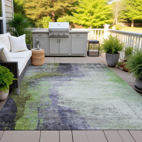 Addison Chantille ACN2041 Abstract Machine Made Transitional Plum Rug