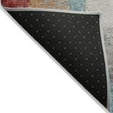Addison Chantille ACN2041 Abstract Machine Made Transitional Teal Rug
