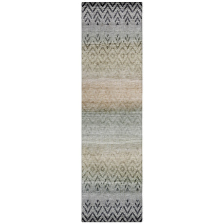 Addison Chantille ACN2042 Geometric Machine Made Transitional Gray Rug
