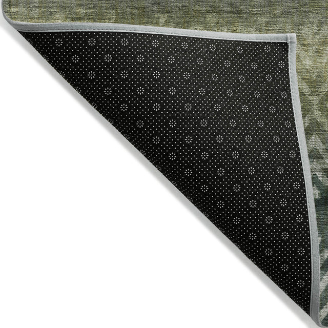 Addison Chantille ACN2042 Geometric Machine Made Transitional Green Rug