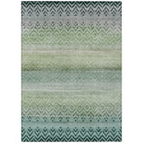 Addison Chantille ACN2042 Geometric Machine Made Transitional Teal Rug