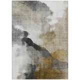 Addison Chantille ACN2043 Abstract Machine Made Transitional Brown Rug