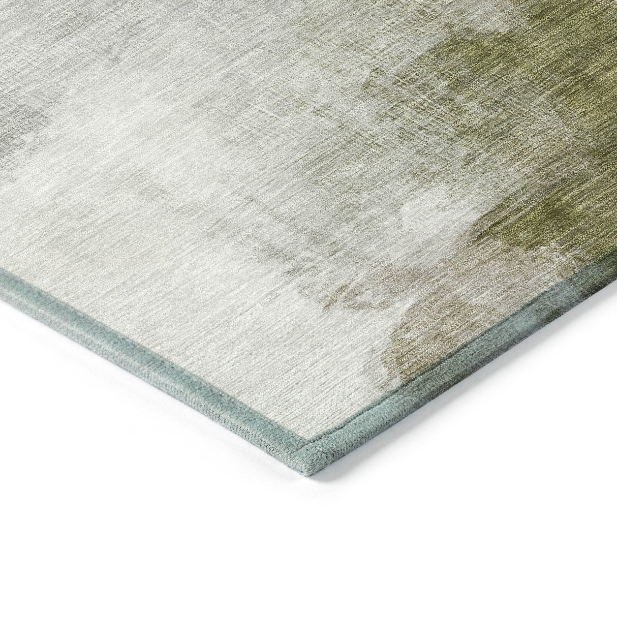 Addison Chantille ACN2043 Abstract Machine Made Transitional Green Rug