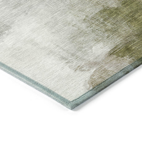 Addison Chantille ACN2043 Abstract Machine Made Transitional Green Rug