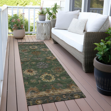 Addison Chantille ACN2045 Global Machine Made Traditional Fern Rug