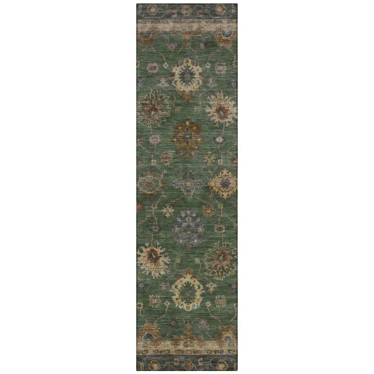 Addison Chantille ACN2045 Global Machine Made Traditional Fern Rug