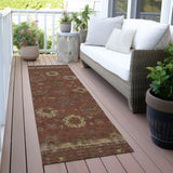 Addison Chantille ACN2045 Global Machine Made Traditional Paprika Rug