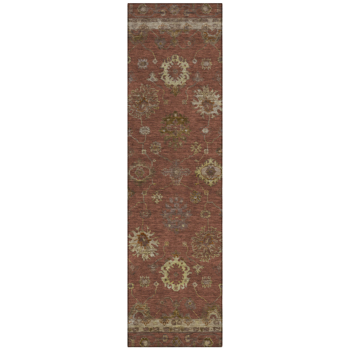 Addison Chantille ACN2045 Global Machine Made Traditional Paprika Rug