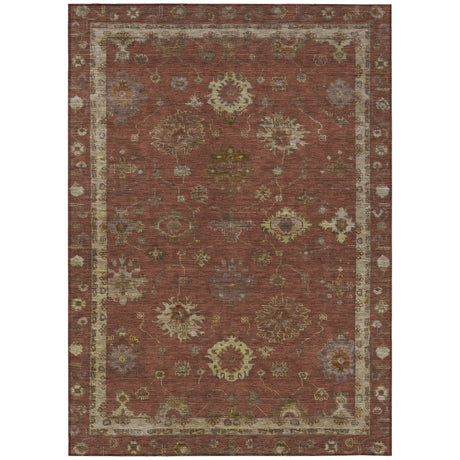 Addison Chantille ACN2045 Global Machine Made Traditional Paprika Rug