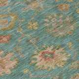 Addison Chantille ACN2045 Global Machine Made Traditional Teal Rug