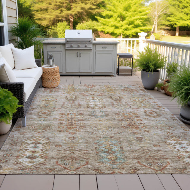 Addison Chantille ACN2047 Global Machine Made Traditional Beige Rug