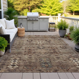 Addison Chantille ACN2047 Global Machine Made Traditional Brown Rug