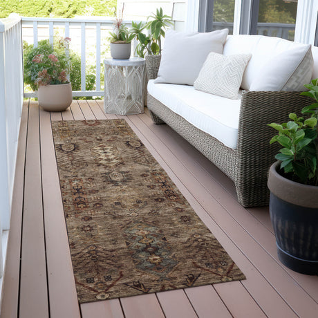 Addison Chantille ACN2047 Global Machine Made Traditional Brown Rug
