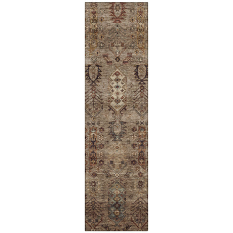 Addison Chantille ACN2047 Global Machine Made Traditional Brown Rug