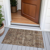 Addison Chantille ACN2047 Global Machine Made Traditional Brown Rug