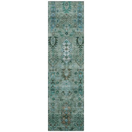 Addison Chantille ACN2047 Global Machine Made Traditional Green Rug