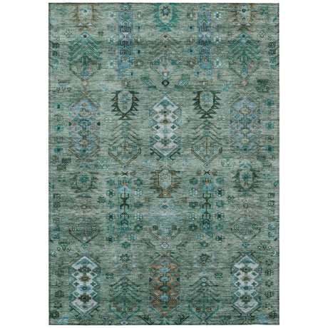 Addison Chantille ACN2047 Global Machine Made Traditional Green Rug