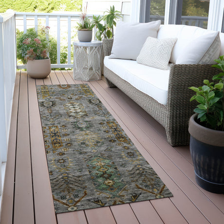 Addison Chantille ACN2047 Global Machine Made Traditional Pewter Rug