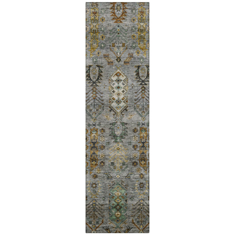 Addison Chantille ACN2047 Global Machine Made Traditional Pewter Rug